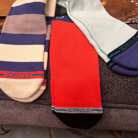 Stance Cream, orange  and Blue Casual Socks. Brand new. - Picture 6 of 6